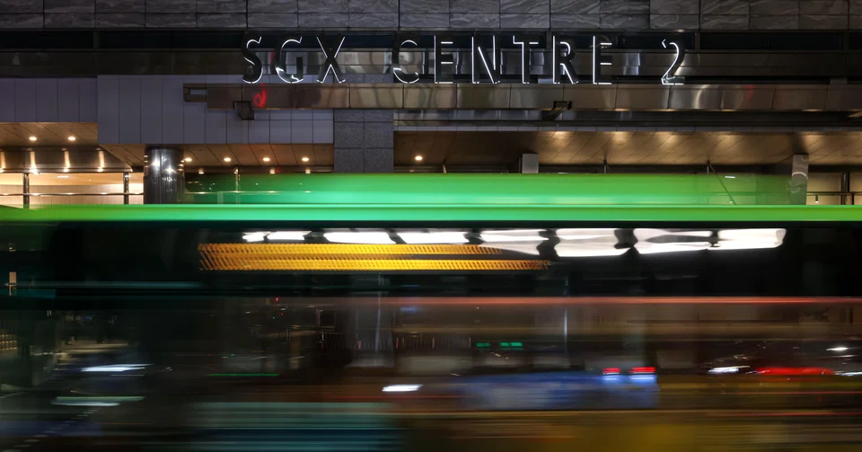 Marine stocks were the biggest decliners on the STI, with Seatrium falling 14.4% to S$1.66.