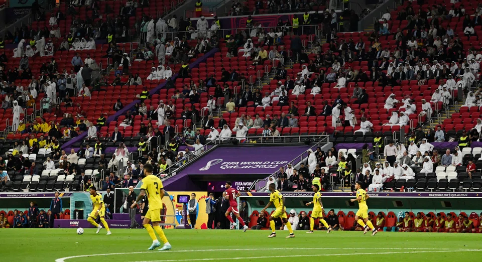 Long before the final whistle at the spectacular Bedouin tent-inspired Al Bayt Stadium, the host nation’s fans among the 67,372 crowd had started heading for the exits. 