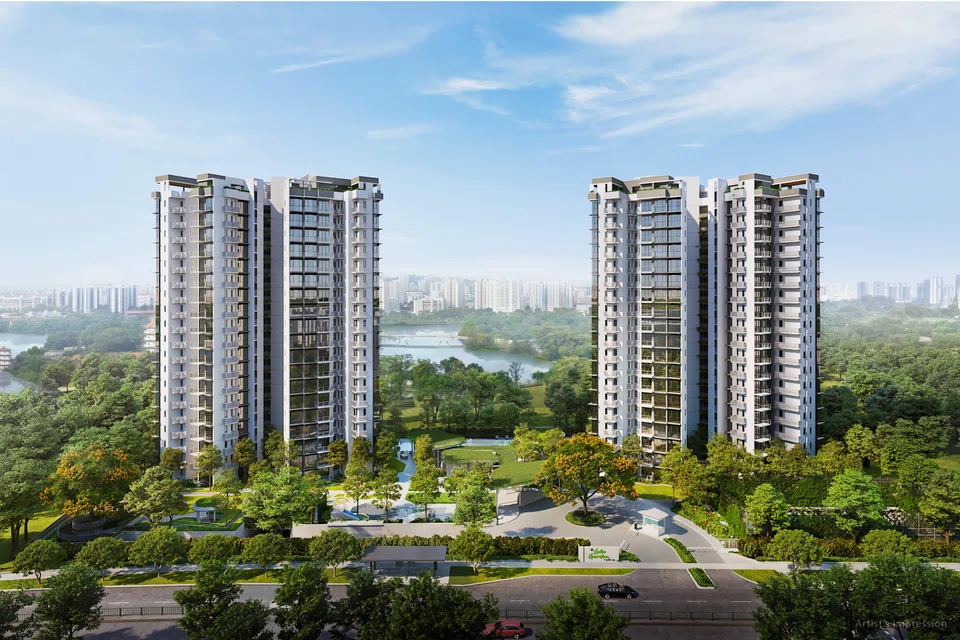 Progressive sales were recognised from Wing Tai's development The LakeGarden Residences (above), which contributed to the rise in revenue.