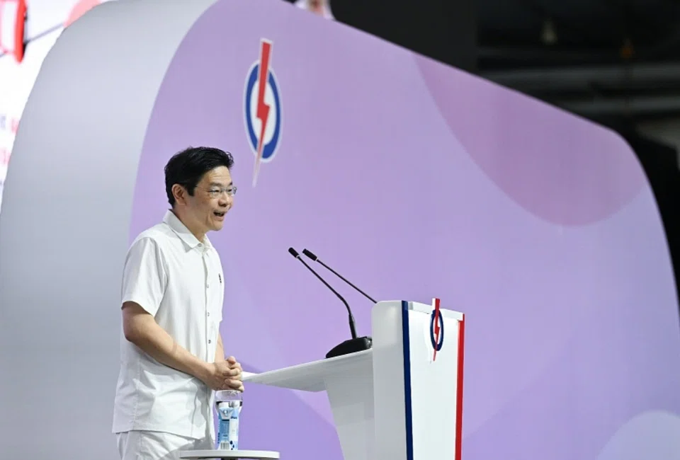 PM Lawrence Wong speaking at the PAP conference on Nov 24. PM Wong has been named the new secretary-general of the PAP. 