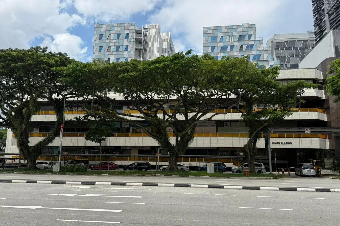 The 99-year leasehold Pek Chuan Building is on the market for S$80 million or S$1,114 per square foot per plot ratio.