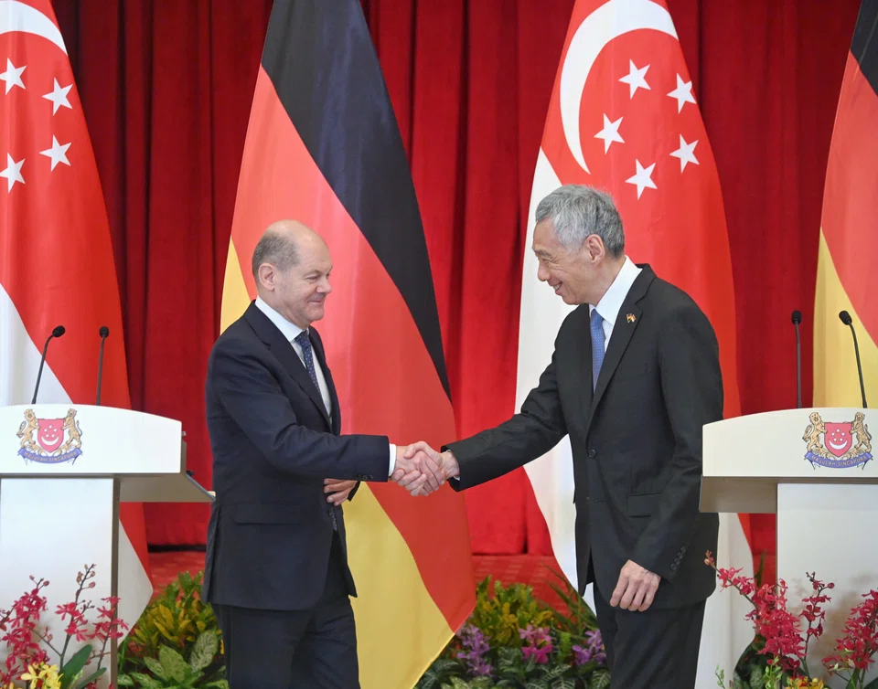 Singapore and Germany on Monday (Nov 14) endorsed a joint declaration, titled "Partners for a Resilient and Sustainable Future", outlining further bilateral co-operation between the two countries.