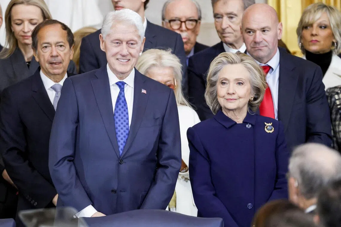 Former US President Bill Clinton (left) on Friday became the first former American president forced to testify to Congress.