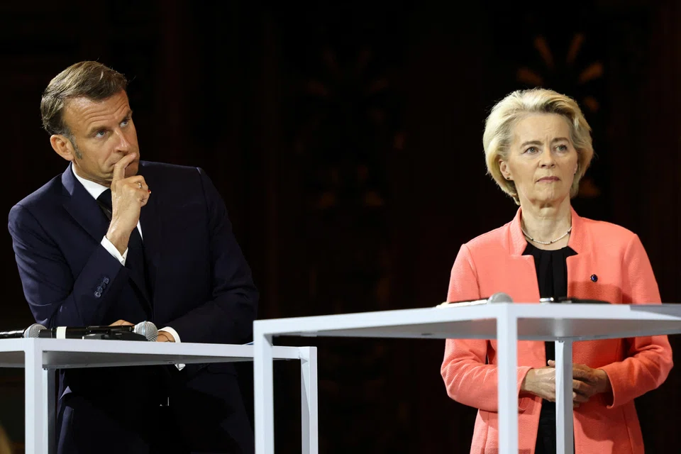French President Emmanuel Macron (left) and European Commission President Ursula Von der Leyen. Can European leaders hear the markets' scream for help in the form of an alternative asset?