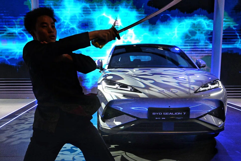 The BYD Sealion 7 electric vehicle debuted at the Singapore Motorshow 2025 in January, and is now the China brand's best-selling model.