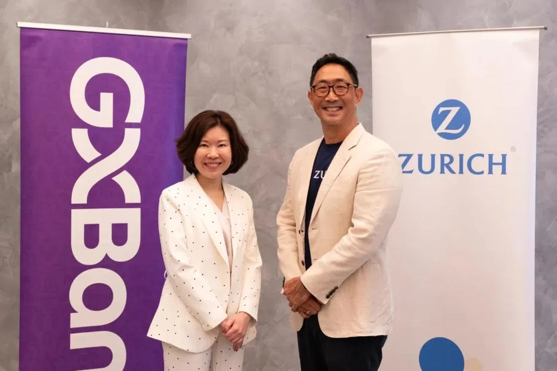 GXBank CEO Pei-Si Lai (left) and Zurich Malaysia head Junior Cho (right).