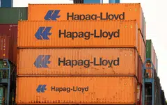 Journeys have been delayed by between one and three weeks, depending on the area, Hapag-Lloyd says. 