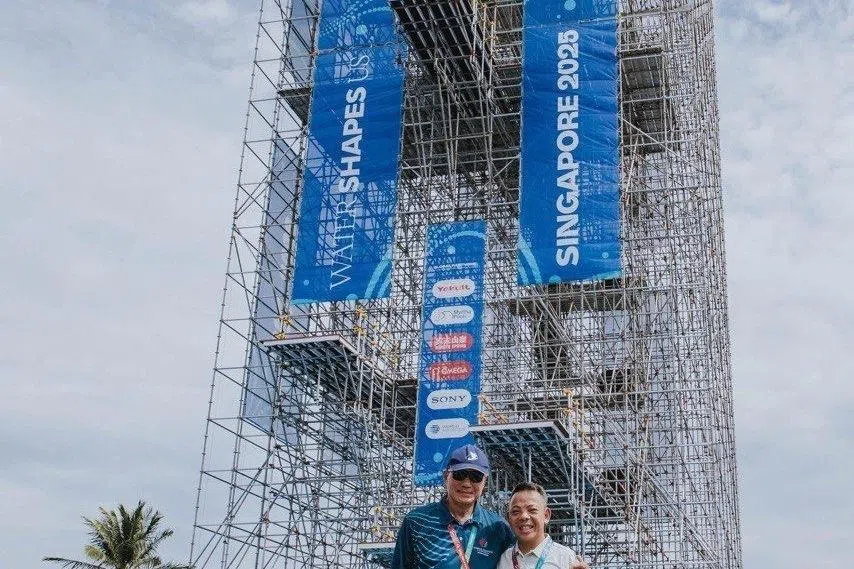 Kin Productions' executive chairman Ko Chee Wah (left) with executive director and chief executive officer Vincent Chai; the group aims to tap capital markets for funds to fuel its growth in the next three to five years, says Ko. 