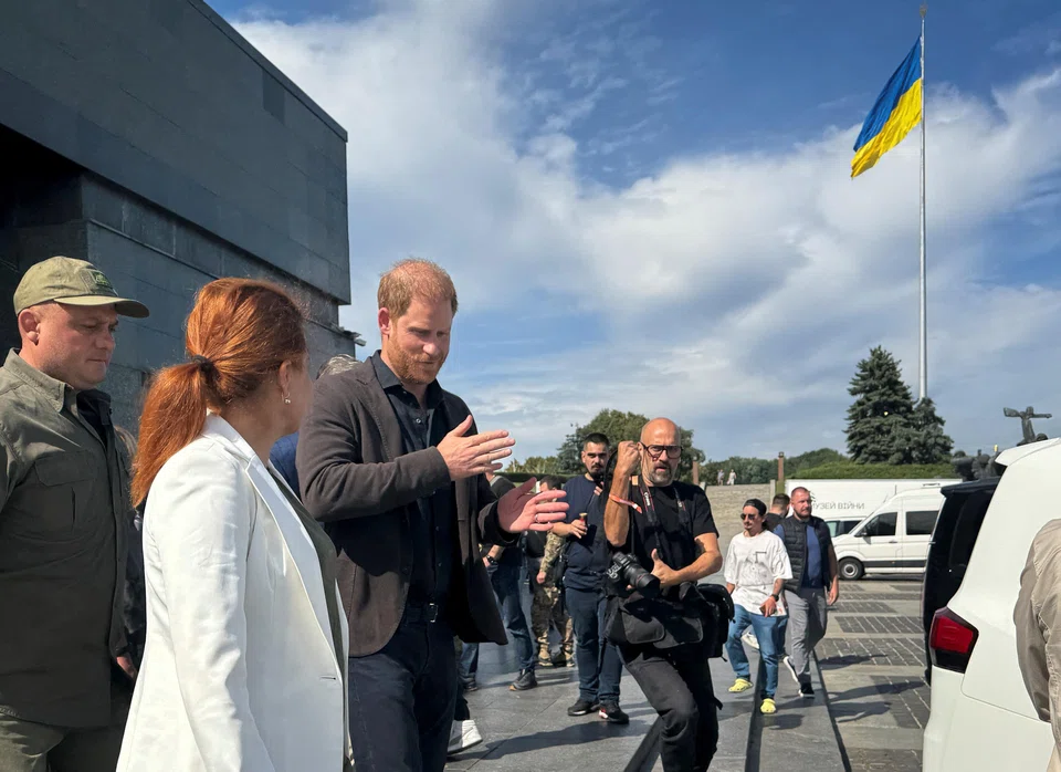Prince Harry at Kyiv's National Museum of the History of Ukraine in the Second World War. 