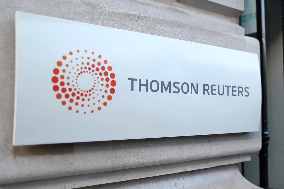 Thomson Reuters' operating profit fell 50 per cent to US$415 million, falling short of expectations of US$463 million.