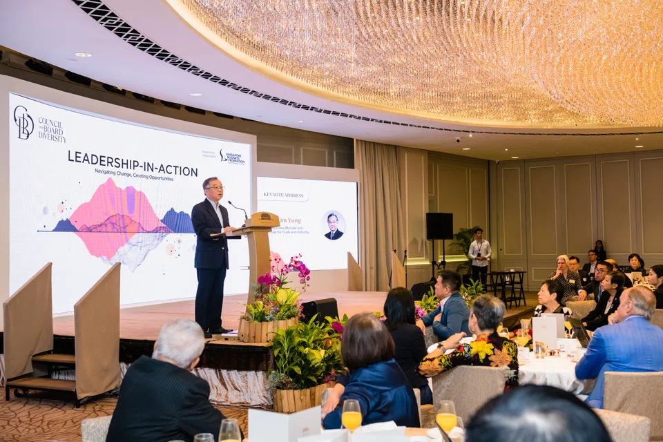 Deputy Prime Minister Gan Kim Yong calls upon the Council for Board Diversity to work with companies in strengthening their disclosures on their targets, plans and progress in achieving board diversity.