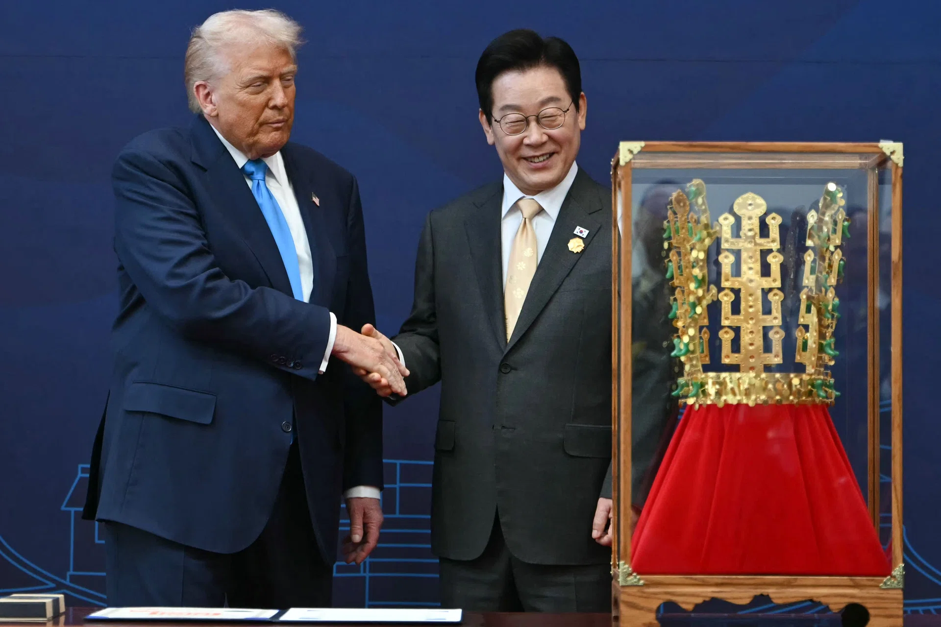 South Korea awards Trump its highest medal, gifts him a golden crown