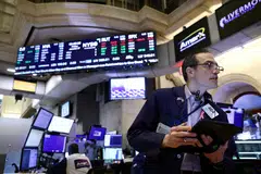 The Dow Jones Industrial Average fell 51.84 points, or 0.15 per cent, at the open to 34,194.09. 