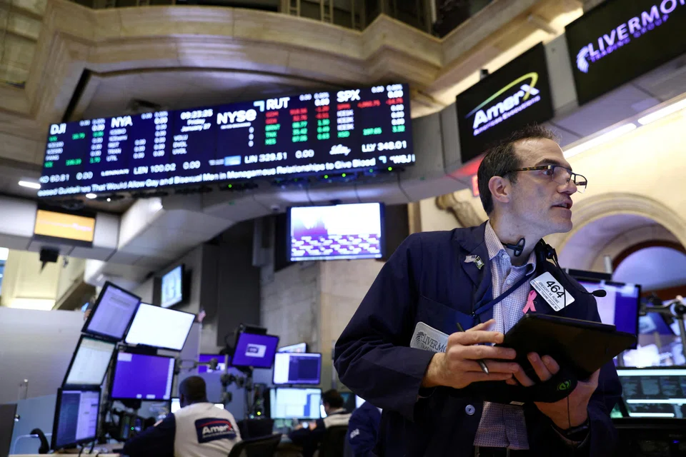 The Dow Jones Industrial Average fell 51.84 points, or 0.15 per cent, at the open to 34,194.09. 