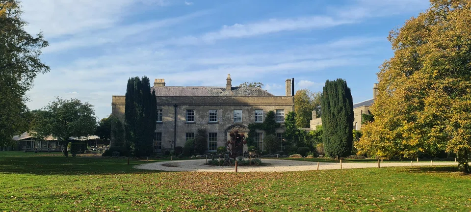 The Pig near Bath,  with rooms, a kitchen garden and spa 'sheds'.