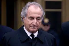 HSBC became entangled in the Madoff scandal through its role as service provider to several funds that invested with Bernard L. Madoff Investment Securities LLC. Madoff (pictured) received 150 years' imprisonment for masterminding the largest known Ponzi scheme in history, worth an estimated US$65 billion.
