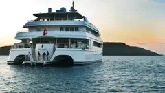 The tycoon had a passion for luxury boats and collected superyachts. His collection included the US$100 million White Rabbit, which reportedly cost US$10 million a year to run. 