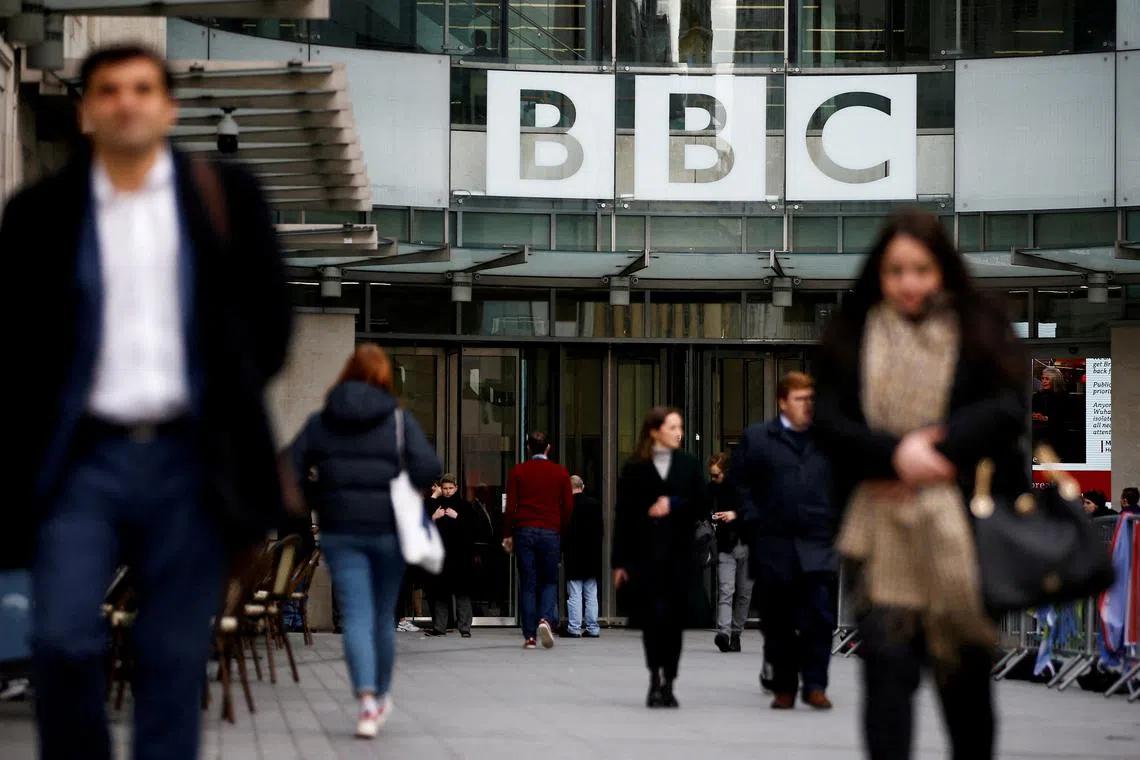 The BBC is funded by the TV licence, a charge of £169.50 (S$288) a year, which is imposed on all viewing households, but the number paying has fallen in recent years as as people shift to online content.