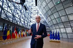 “Rather than focusing on retaliation (against US tariffs), we should focus on the challenges of Europe - the decreasing competitiveness and the increasing productivity gap that we face,” Belgian Finance Minister Vincent Van Peteghem told reporters.