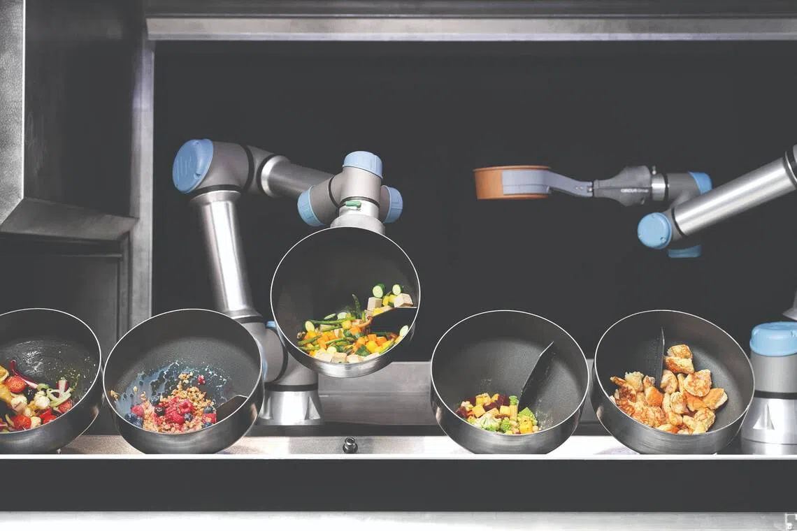 The CA-1 autonomous meal production robot. 