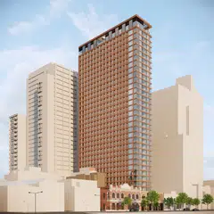 The 32-storey building is expected to offer rooms of different sizes, from single-bedders to five-bedder units. 