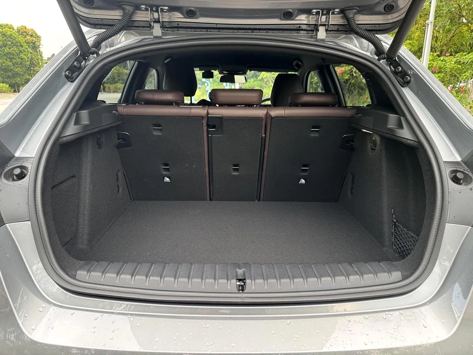 The boot, decently sized at 380 litres, grows to 1,200 litres when the rear seats are folded.