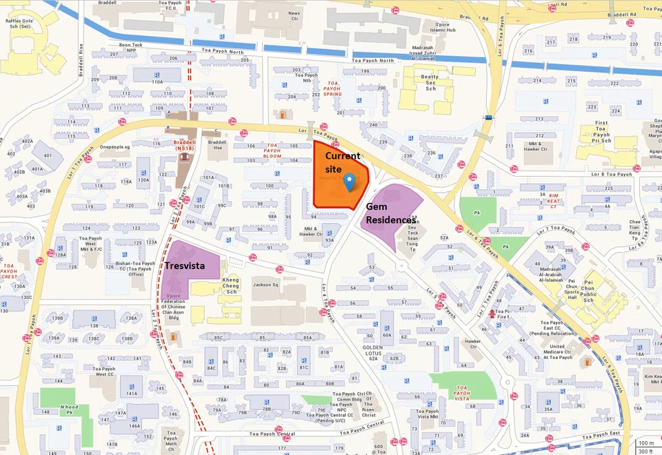 The Lorong 1 Toa Payoh site can potentially yield 775 housing units, says URA.