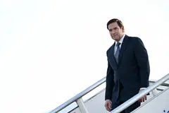 US Secretary of State Marco Rubio arriving at Subang Air Base, near Kuala Lumpur, Malaysia, July 10, 2025. Rubio will attend the Asean Foreign Ministers’ Meeting. 