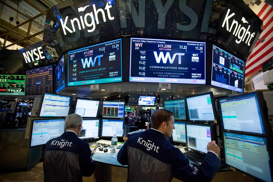 The S&P 500 fell 18.7 points, or 0.36 per cent, at the open to 5,168.98​, while the Nasdaq Composite dropped 106.5 points, or 0.65 per cent, to 16,226.067 at the opening bell.