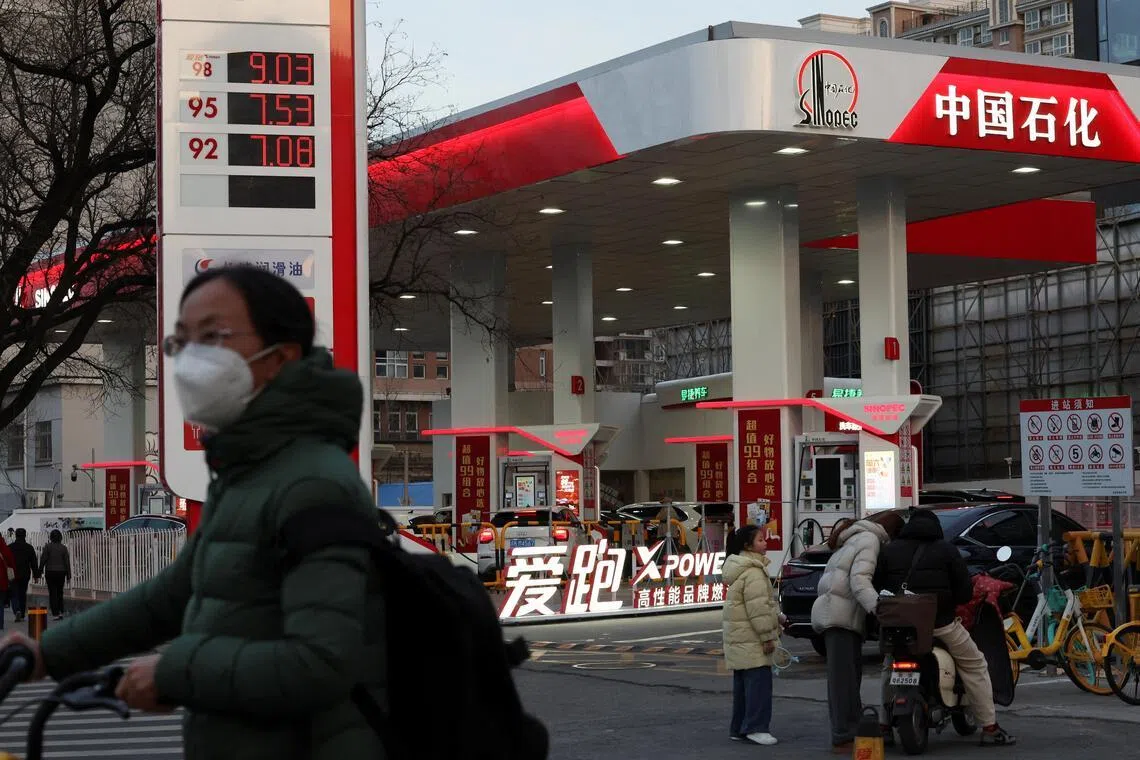 The cuts by Sinopec are part of Beijing’s widening measures to curb oil supply disruptions.