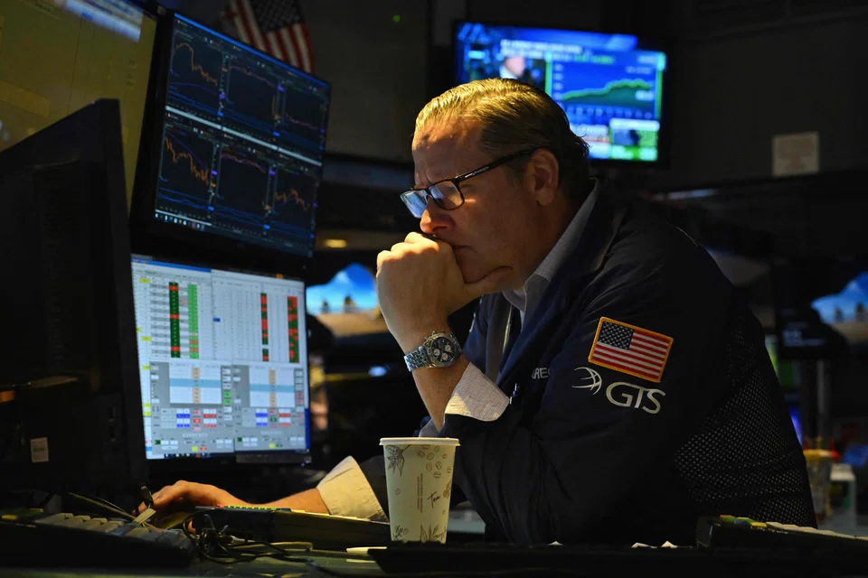 The S&P 500 opened lower by 15.85 points, or 0.36 per cent, at 4,357.35, while the Nasdaq Composite dropped 94.07 points, or 0.70 per cent, to 13,439.68 at the opening bell.