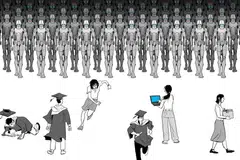 Artificial intelligence is taking over many tasks, while young people find it difficult to hold their jobs. 