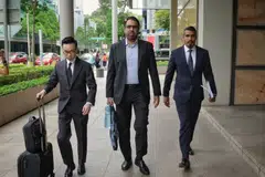 A 16-day trial in the State Courts for the case of Workers’ Party chief Pritam Singh (centre) is scheduled to take place between Oct 14 and Nov 13. 