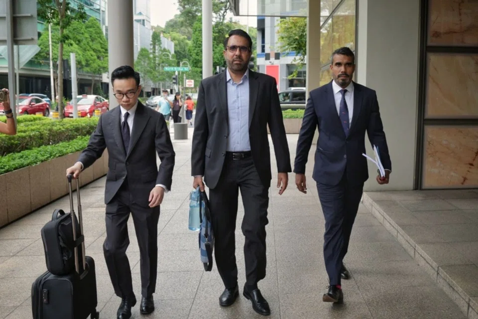 A 16-day trial in the State Courts for the case of Workers’ Party chief Pritam Singh (centre) is scheduled to take place between Oct 14 and Nov 13. 
