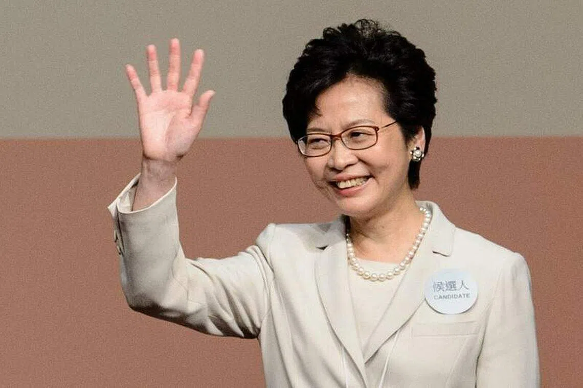 Hong Kong leader Carrie Lam says will not seek second term