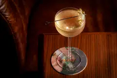 A twist on the classic dirty martini, the Dirty Sake-tini uses the quintessential Japanese rice wine as the base, instead of gin.