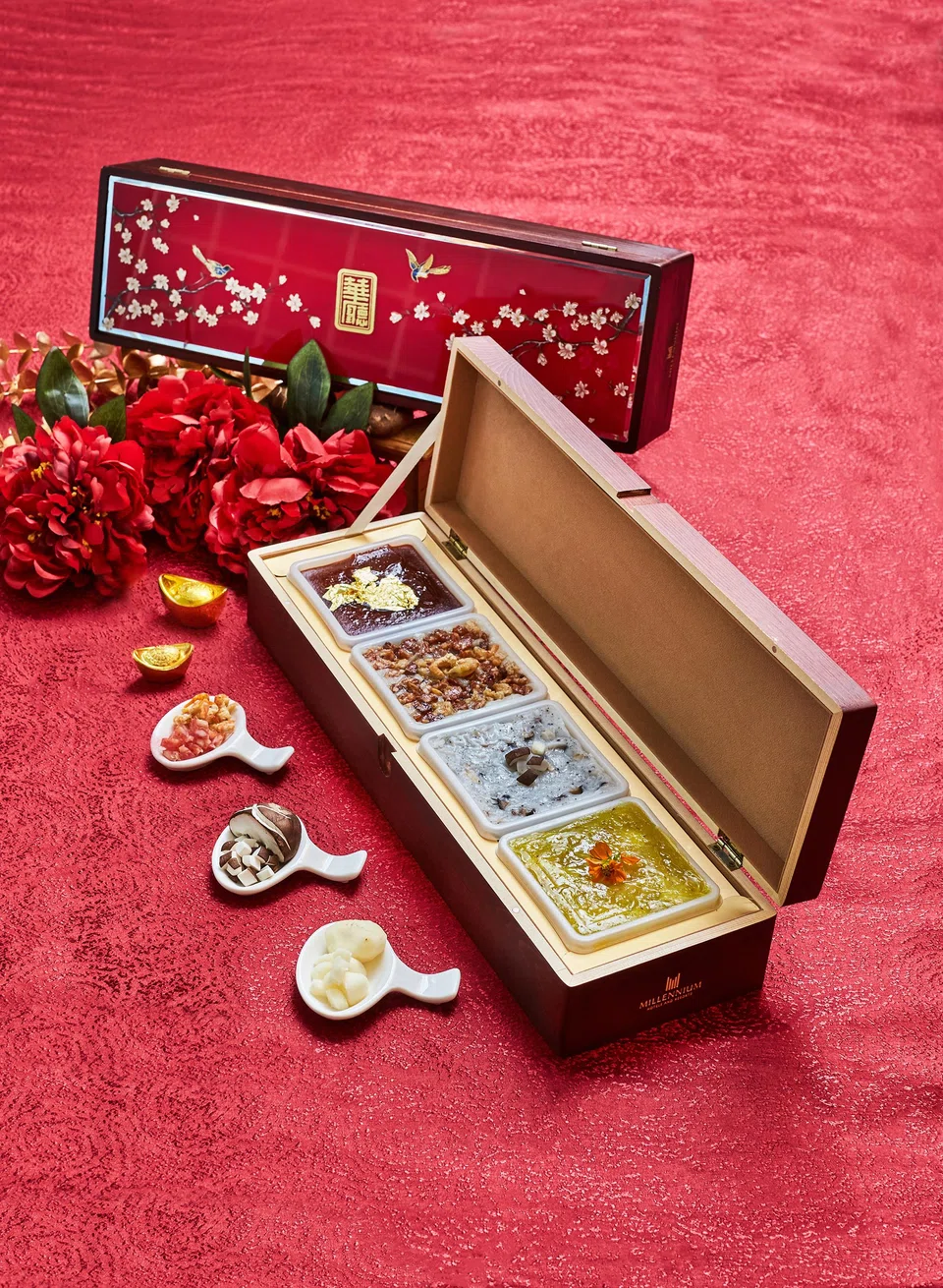 Hua Ting's Fortune Four traditional nian gao set.