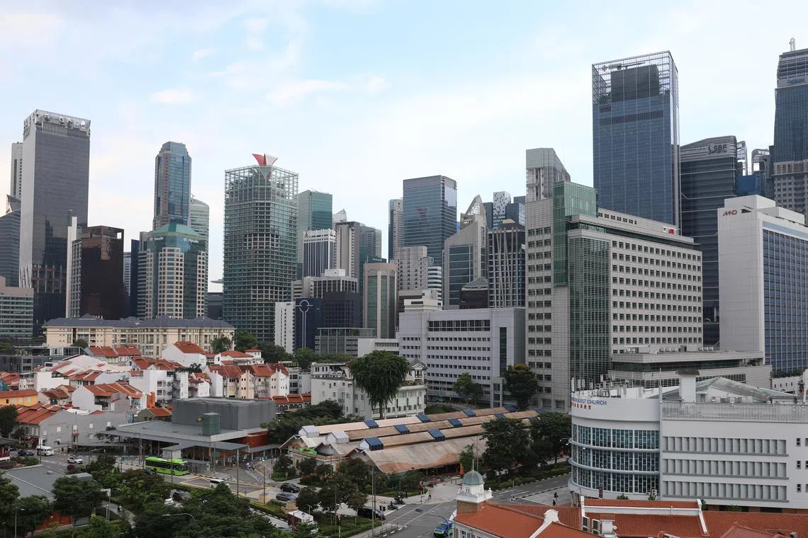 Flight paths into Paya Lebar Air Base have limited building heights of commercial developments in the CBD, which could now see fresh redevelopment. 