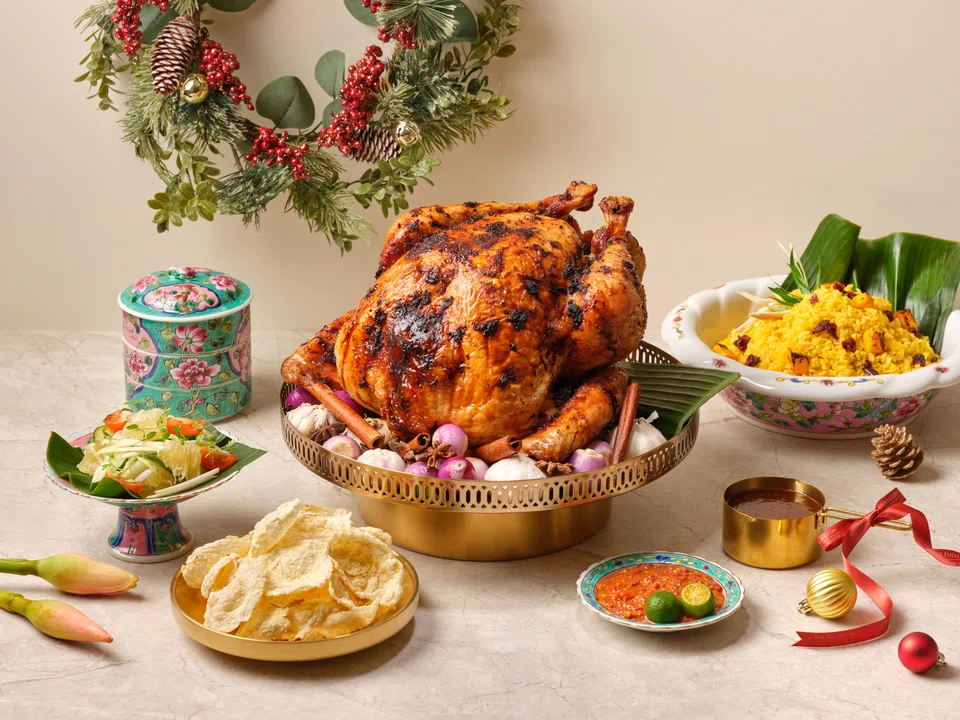 Pongteh roast turkey from Fullerton Hotel Singapore.