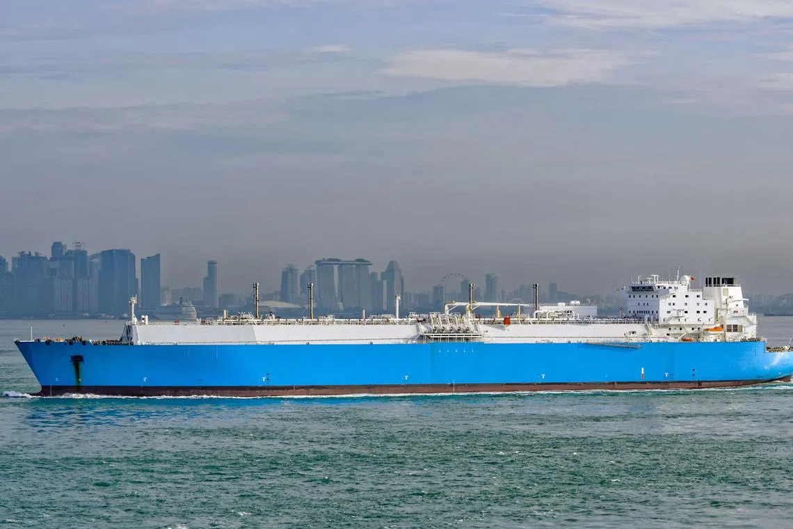 A LNG tanker in the Singapore Strait. Old energy hierarchies are giving way to new ones, presenting opportunities for Singapore and South-east Asia.