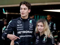 Mercedes finishes second last season, with George Russell (left) taking two wins. Doriane Pin (right) is the winner of last year’s all-female F1 Academy series.