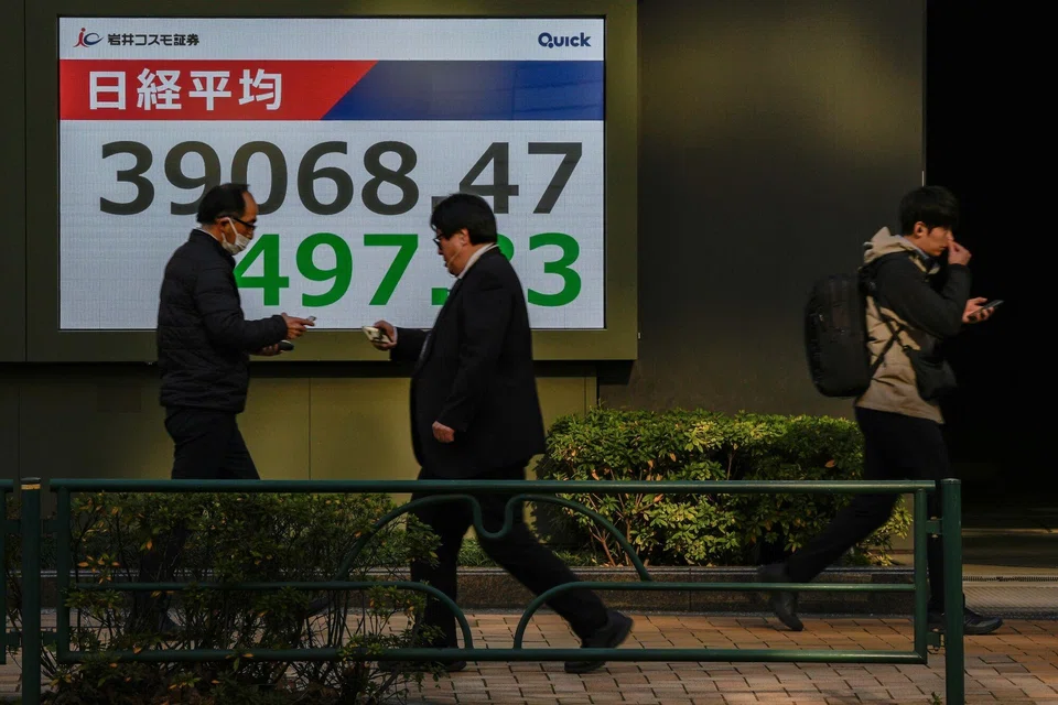 In morning trade, Hong Kong, Shanghai, Sydney, Singapore, Wellington and Taipei all rose, though Seoul and Manila dropped, with Tokyo weighed by a stronger yen.