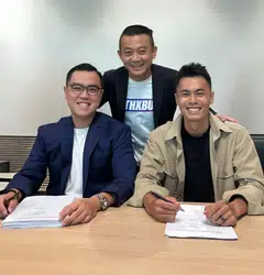 From left: Hepmil co-founder Karl Mak; vice-chairman, Jeffrey Seah; and co-founder Adrian Ang. Seah says media companies need to find their niche to succeed.