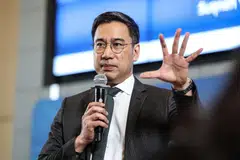 Thailand’s credit rating could also be at risk without a change in the political risk overhang in the economy and without near-term fiscal consolidation, according to outgoing central bank governor Sethaput Suthiwartnarueput.