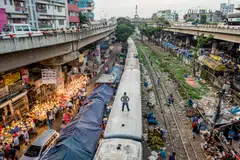 Fitch cut Bangladesh’s credit score to B+ from BB-, sending it deeper into non-investment grade, or junk, territory, with a stable outlook.