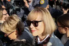 Jury selection began in Manhattan federal court in the Trump’s rape case, where the accuser E Jean Carroll (above) is also suing Trump for defamation.