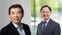 CAG’s current executive vice-president of airport development Yam Kum Weng (right) will succeed Lee Seow Hiang as the group's CEO effective Jul 1.