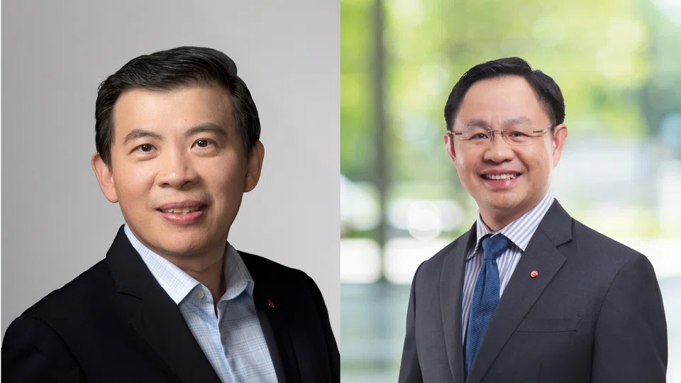 CAG’s current executive vice-president of airport development Yam Kum Weng (right) will succeed Lee Seow Hiang as the group's CEO effective Jul 1.