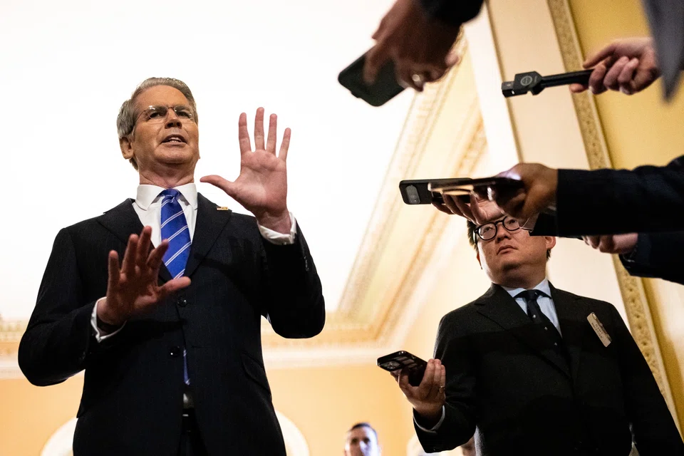 Scott Bessent’s (left) comments point to the competition between the US and China over a range of issues, with tech and artificial intelligence among the most high-profile.