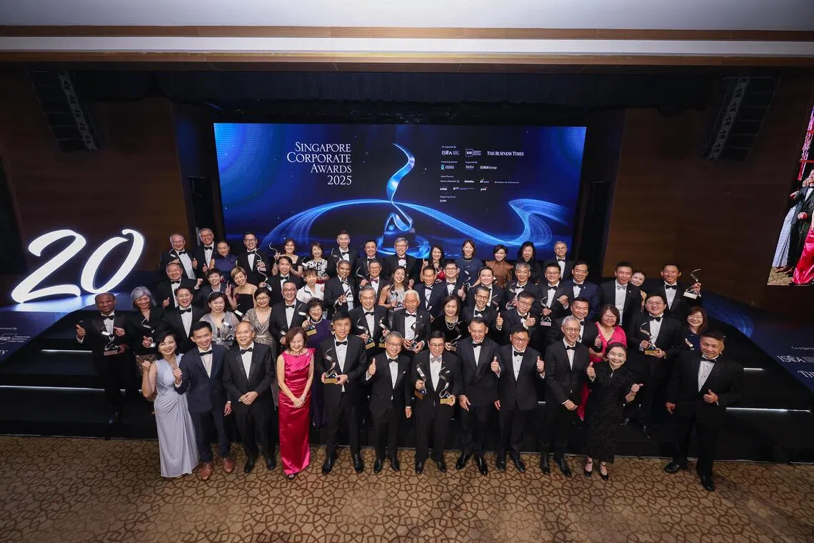 A total of 46 awards were given out at this year’s Singapore Corporate Awards, recognising excellence across small-cap, mid-cap and big-cap companies.